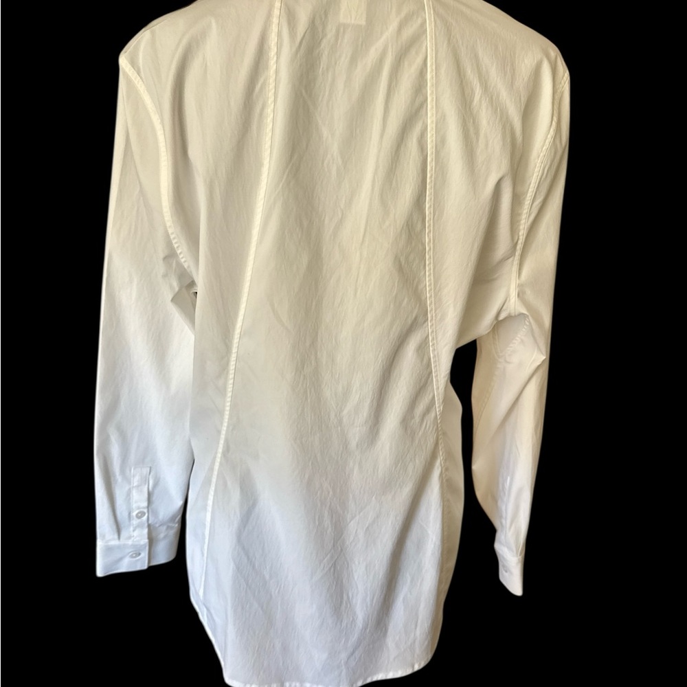 Athleta Classic White Button-Up Shirt NWOT - Picture 3 of 8